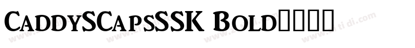 CaddySCapsSSK Bold字体转换